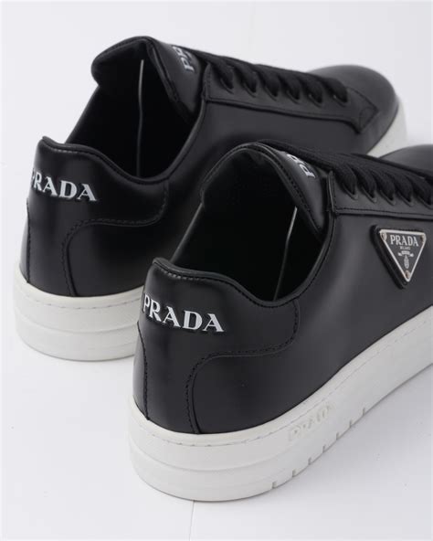 prada downtown leather sneaker|prada downtown brushed leather sneakers.